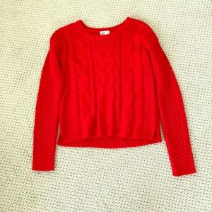 Cute true red knit sweater